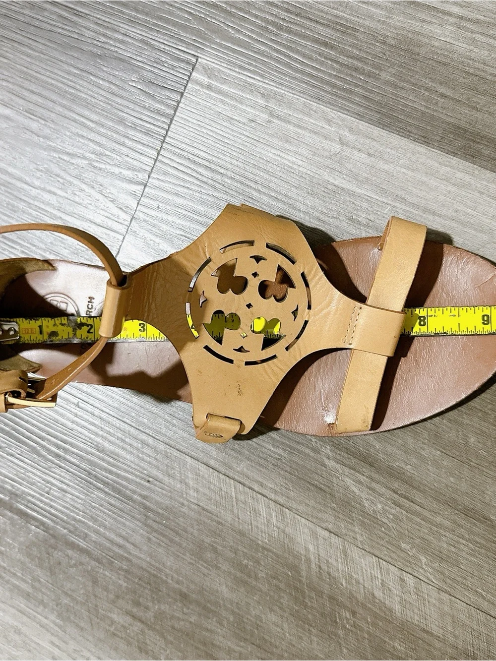 Tory Burch Zoey Leather Sandals Tan / Camel